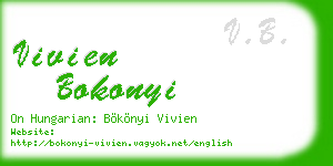 vivien bokonyi business card