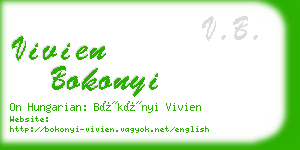 vivien bokonyi business card